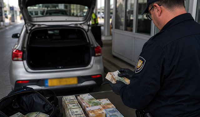 Metehan sınır kapısında yüksek miktarda nakit para alarmı