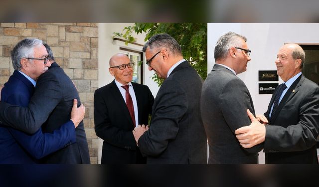 Cumhurbaşkanı Tufan Erhürman, eski cumhurbaşkanlarını ofislerinde ziyaret etti