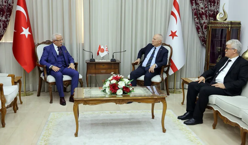 Meclis Başkanı Töre, Konya Necmettin Erbakan Üniversitesi Rektörü Zorlu'yu kabul etti