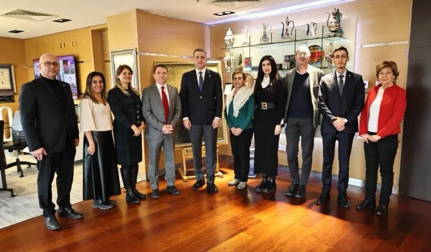 Kıbrıs Türk Kültür Derneği, Türkiye Barolar Birliği Başkanı Erinç Sağkan’ı ziyaret etti