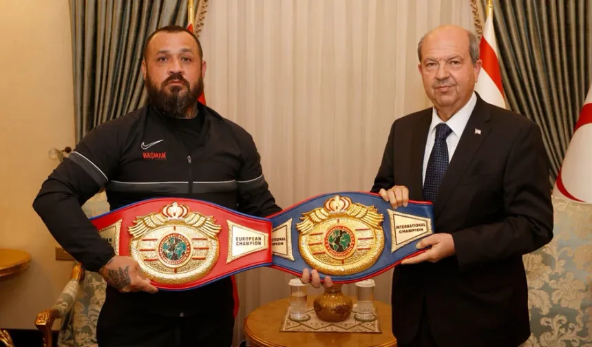 Cumhurbaşkanı Tatar, milli boksör Metin Turunç’u kabul etti
