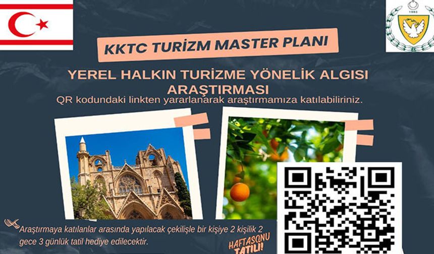 Turizme yönelik halkın algı ve tutumlarının belirlenmesi amacıyla anket düzenleniyor