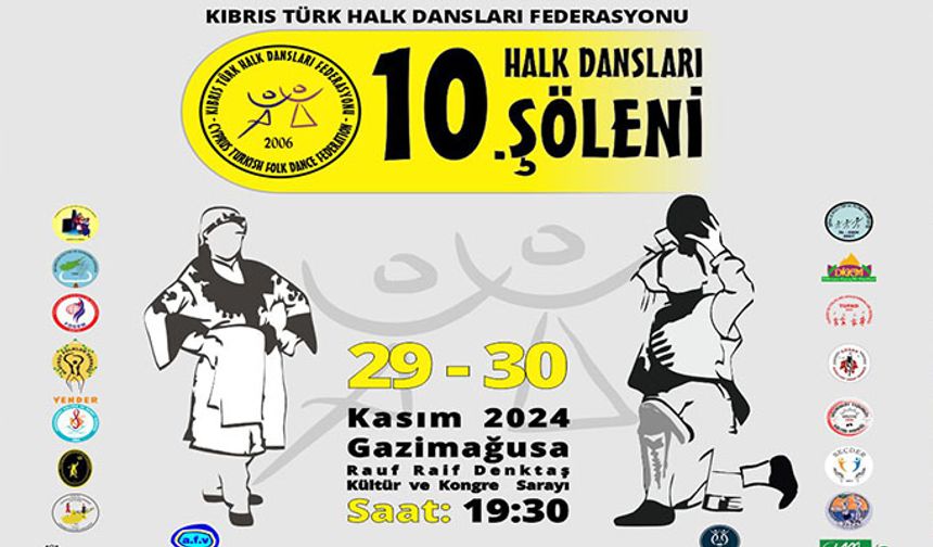 10.Halk Dansları Şöleni cuma ve cumartesi yapılacak