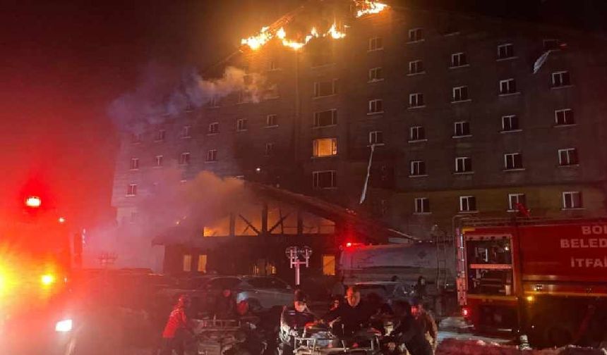 Kartalkaya Kayak Merkezi'nde otel yangını: 10 kişi yaşamını yitirdi