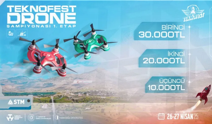 TEKNOFEST 2025 Drone Şampiyonası 1. etabı KKTC'de başlıyor!