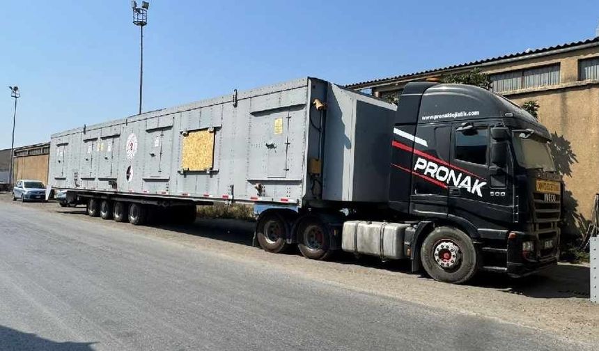 Türkiye’den temin edilen 50 MW gücündeki mobil türbinler Mağusa Limanı’na ulaştı