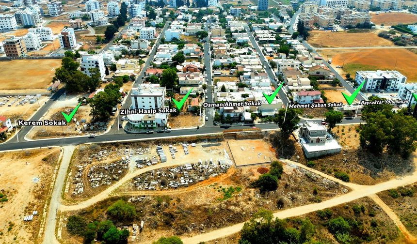 Gazimağusa’da asfalt yenileme çalışmaları hız kesmeden devam ediyor
