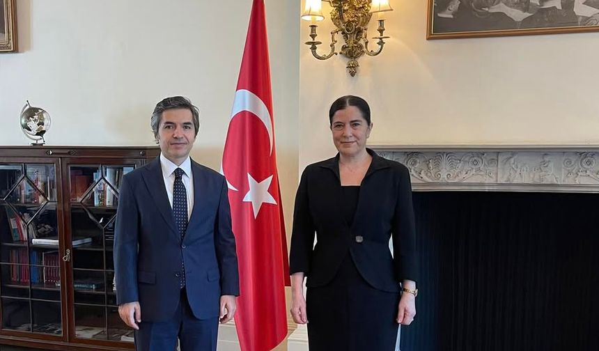 KKTC Londra Temsilcisi Çimen Keskin’den veda ziyareti