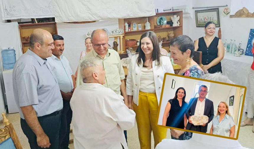 Mesarya’da Kültürel Zenginlik Sergilendi: Kadın Kursiyerlerin Eserleri Göz Doldurdu