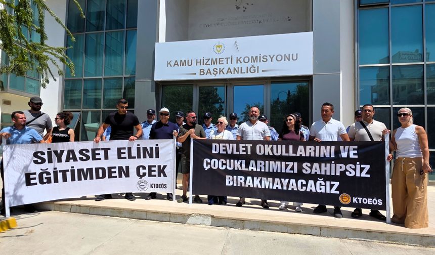 KHK önünde eylem: Öğretmen atamaları yapılsın