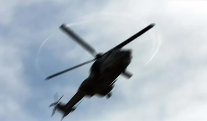İngiltere'de helikopter düştü