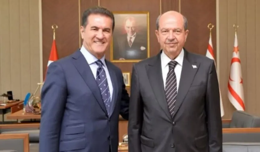 Ersin Tatar, Mustafa Sarıgül'ü kabul etti