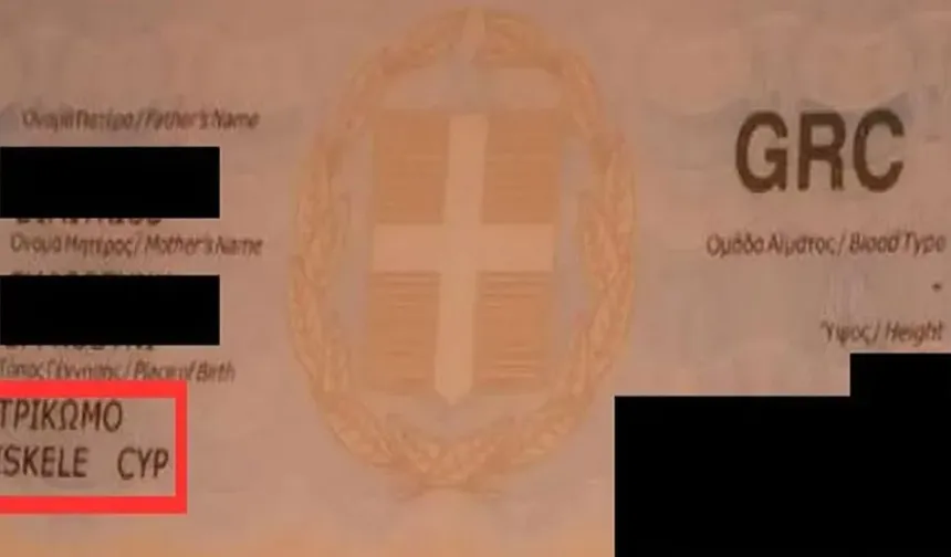 Yunanistan, “İskele” yazılı kimlik kartını iptal etti