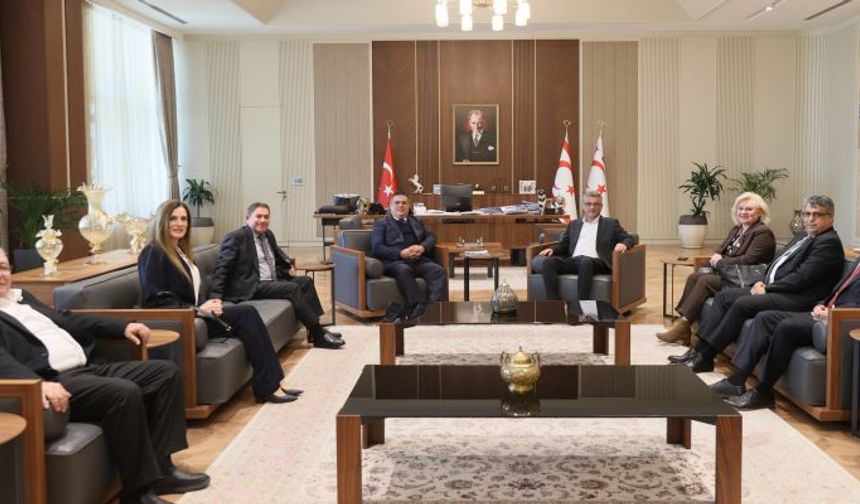 Cumhurbaşkanı Tufan Erhürman, YÖDAK heyetini kabul etti