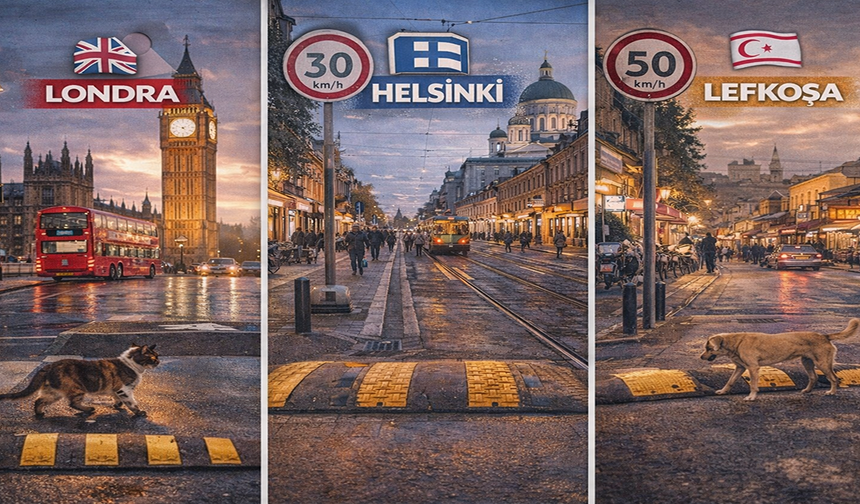 Lefkosa için örnek model: Yavaşlayan trafik sokak hayvanlarını da korur