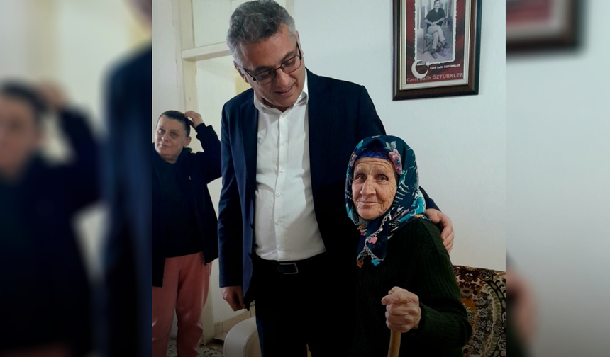 Cumhurbaşkanı Erhürman’dan şehit eşi Şerife Teyze’ye anlamlı ziyaret