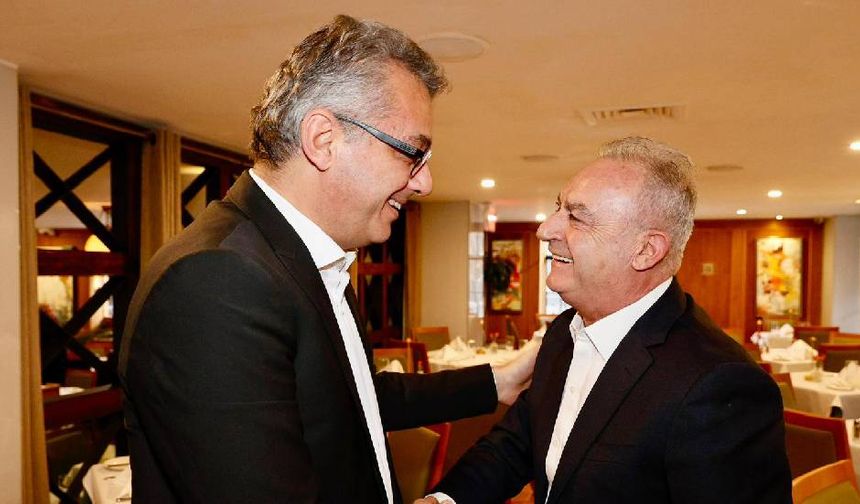 Cumhurbaşkanı Erhürman, DİSİ eski Başkanı Neofitu ile bir araya geldi