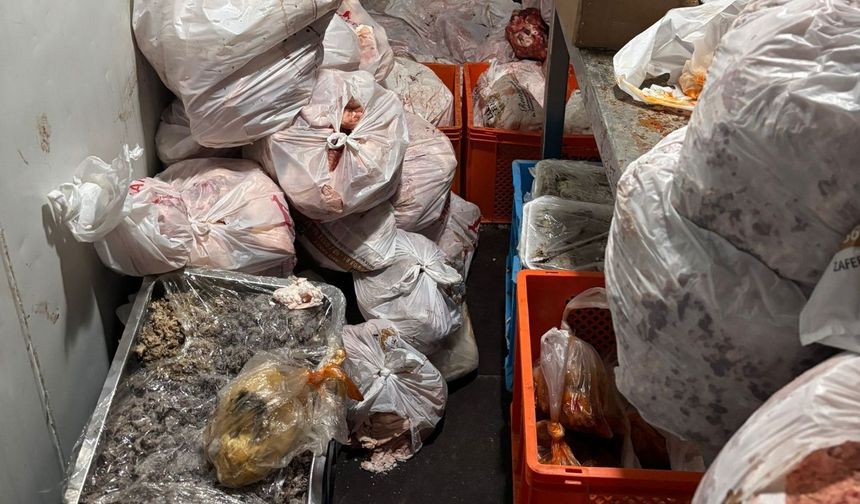 Gazimağusa’da bir restoran mühürlendi, birçok gıda ürünü müsadere edildi