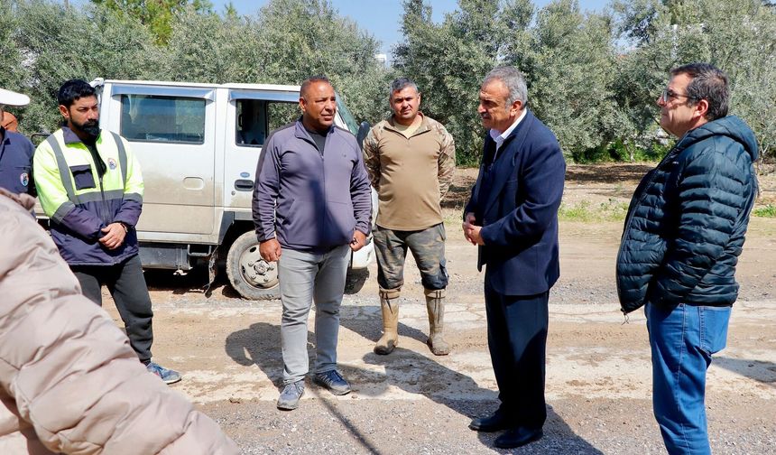 Başkan Uluçay Mutluyaka’da su altyapı çalışmalarını yerinde inceledi