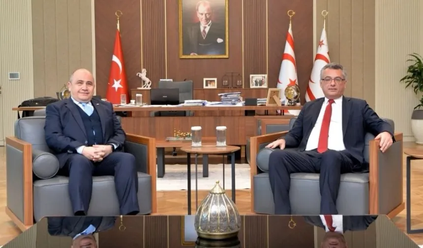 Erhürman, Türkiye Cumhuriyeti Lefkoşa Büyükelçisi Başçeri’yi kabul etti: Güncel konular ele alındı