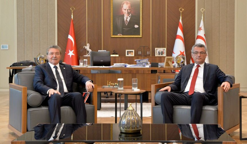 Cumhurbaşkanı Erhürman, Başbakan Üstel’i kabul etti