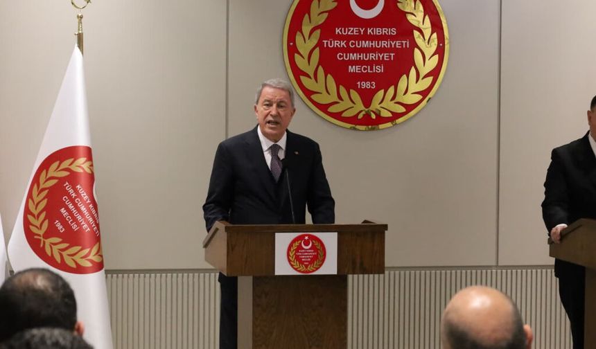 Hulusi Akar: KKTC’nin daha güçlü hale gelmesi için omuz omuza çalışacağız