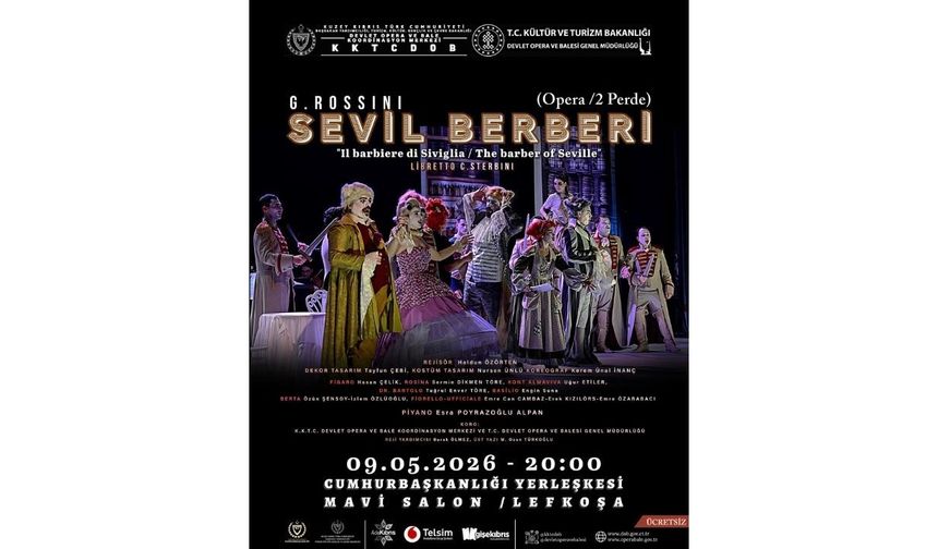 2026 Sezonunun büyük opera sürprizlerinden biri! “Sevil Berberi” yeniden Lefkoşa’da!