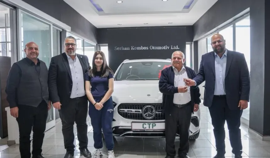 CTP Piyangosu’nun talihlisi Mercedes aracı teslim aldı