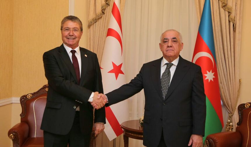 Başbakan Üstel, Azerbaycan Başbakanı Asadov ile görüştü