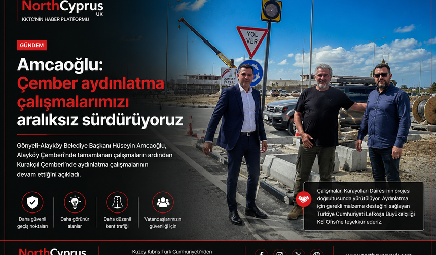 Amcaoğlu: “Çember aydınlatma çalışmalarımızı aralıksız sürdürüyoruz”