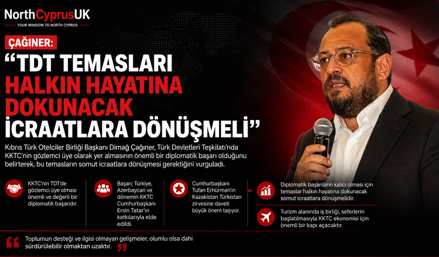 Çağıner: “TDT temasları halkın hayatına dokunacak icraatlara dönüşmeli”