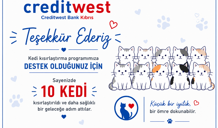 Altın Patiler’den Creditwest Bank’a teşekkür
