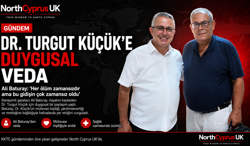 Ali Baturay’dan Dr. Turgut Küçük’e veda: “Işıklar yoldaşın olsun”