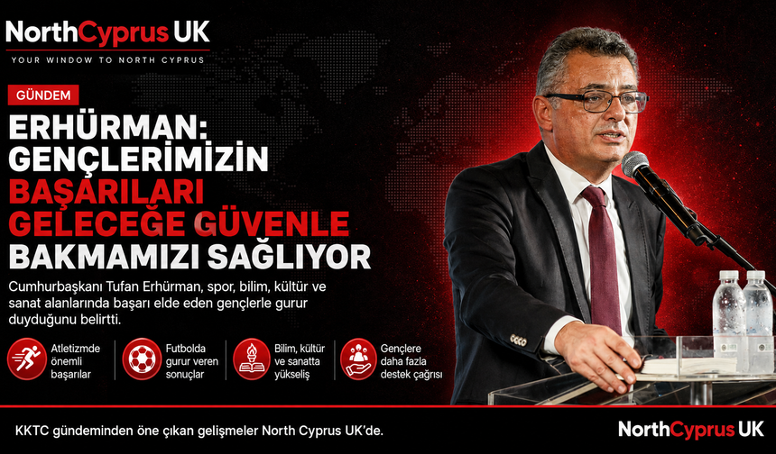 Erhürman: Gençlerimizin başarıları geleceğe güvenle bakmamızı sağlıyor