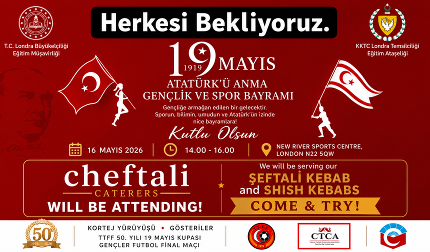 Londra’da 19 Mayıs coşkusu için geri sayım