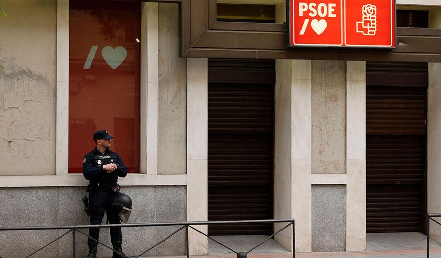 İspanya siyasetinde deprem: PSOE merkezine güvenlik güçleri girdi