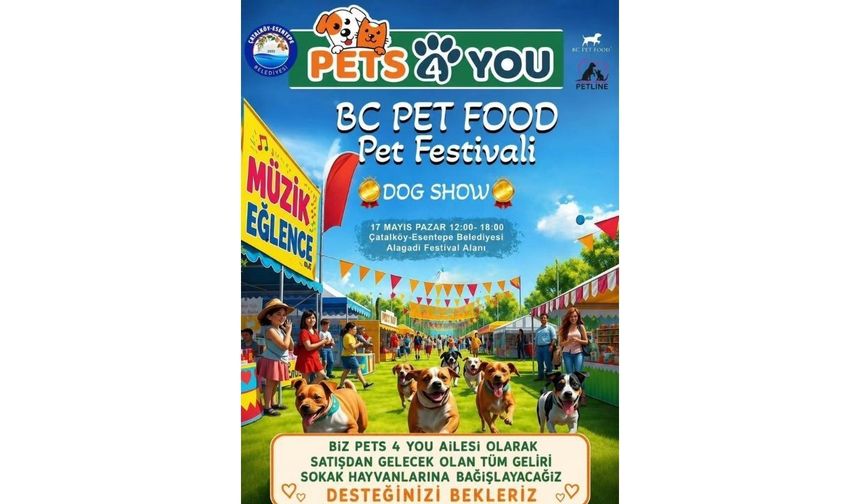 Çatalköy-Esentepe’de “BC Pet Food Pet Festivali” düzenleniyor