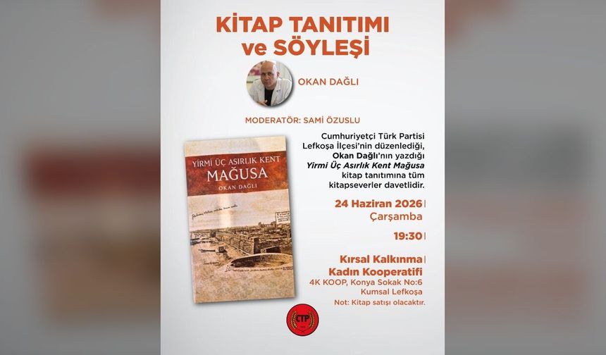CTP Lefkoşa İlçesi’nden kitap tanıtımı ve söyleşi etkinliği