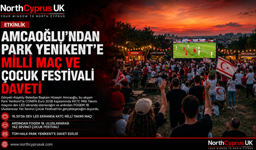 Gönyeli’de milli maç ve çocuk festivali heyecanı aynı akşam yaşanacak