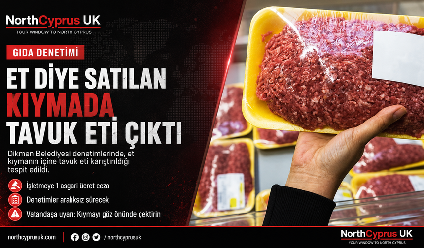 Et diye satılan kıymada tavuk eti tespit edildi