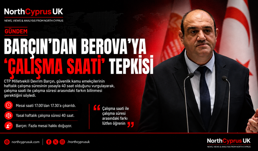 Barçın, Berova’dan rica etti: Çalışma saati ile çalışma süresi arasındaki farkı lütfen öğrenin