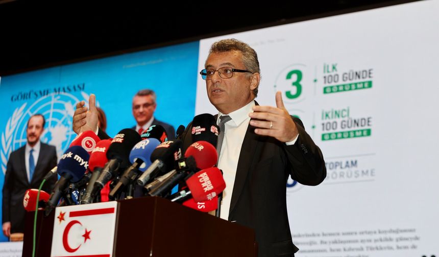 Cumhurbaşkanı Tufan Erhürman, “Cumhurbaşkanlığı’nda 200 Gün” başlıklı basın toplantısı düzenledi: