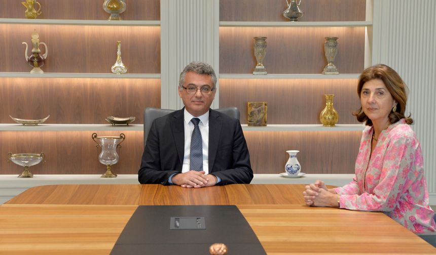 Cumhurbaşkanı Tufan Erhürman, BMGS’nin Kıbrıs Kişisel Temsilcisi María Angela Holguín Cuellar'ı kabul etti