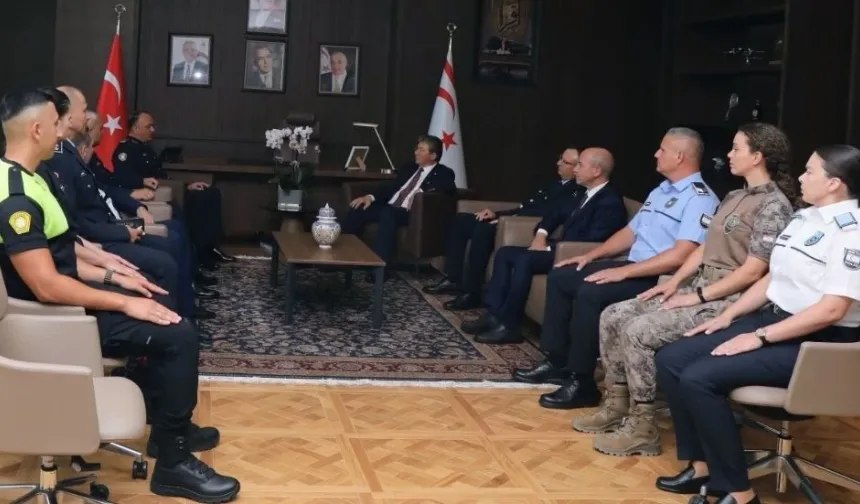 Üstel, Adalıer'i kabul etti: Polis Teşkilatı devletin en önemli ve vazgeçilmez kurumlarından biridir
