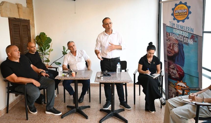 Başkan Harmancı, Zahra Sokak esnafı ile bir araya geldi