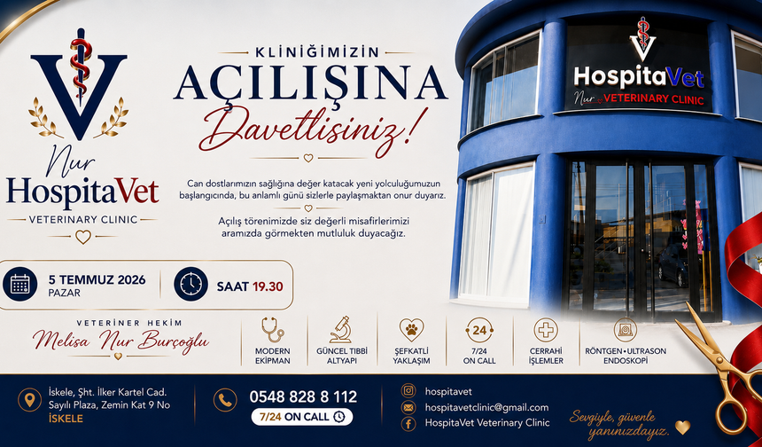 İskele'de yeni veteriner kliniği hizmete açılıyor
