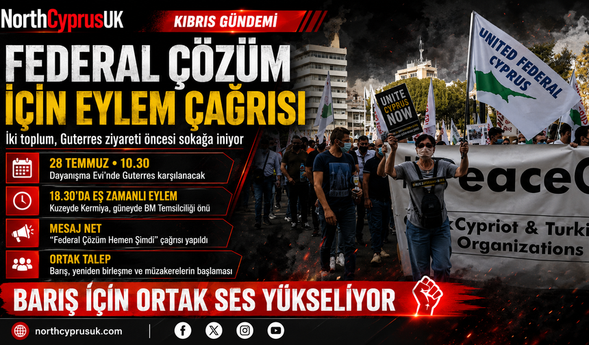 “Federal Çözüm Hemen Şimdi” sloganıyla iki toplumlu eylem çağrısı