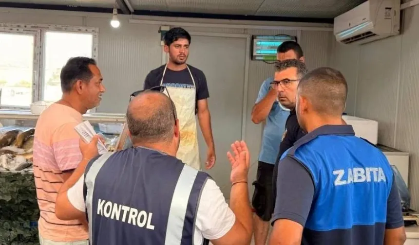 Lefkoşa pazarında denetim: 7 kilo hamisiye el konuldu