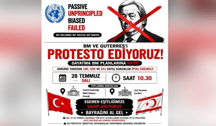 ''Örgütsüz vatandaşlar''dan BM Genel Sekreteri Guterres’i protesto etme çağrısı