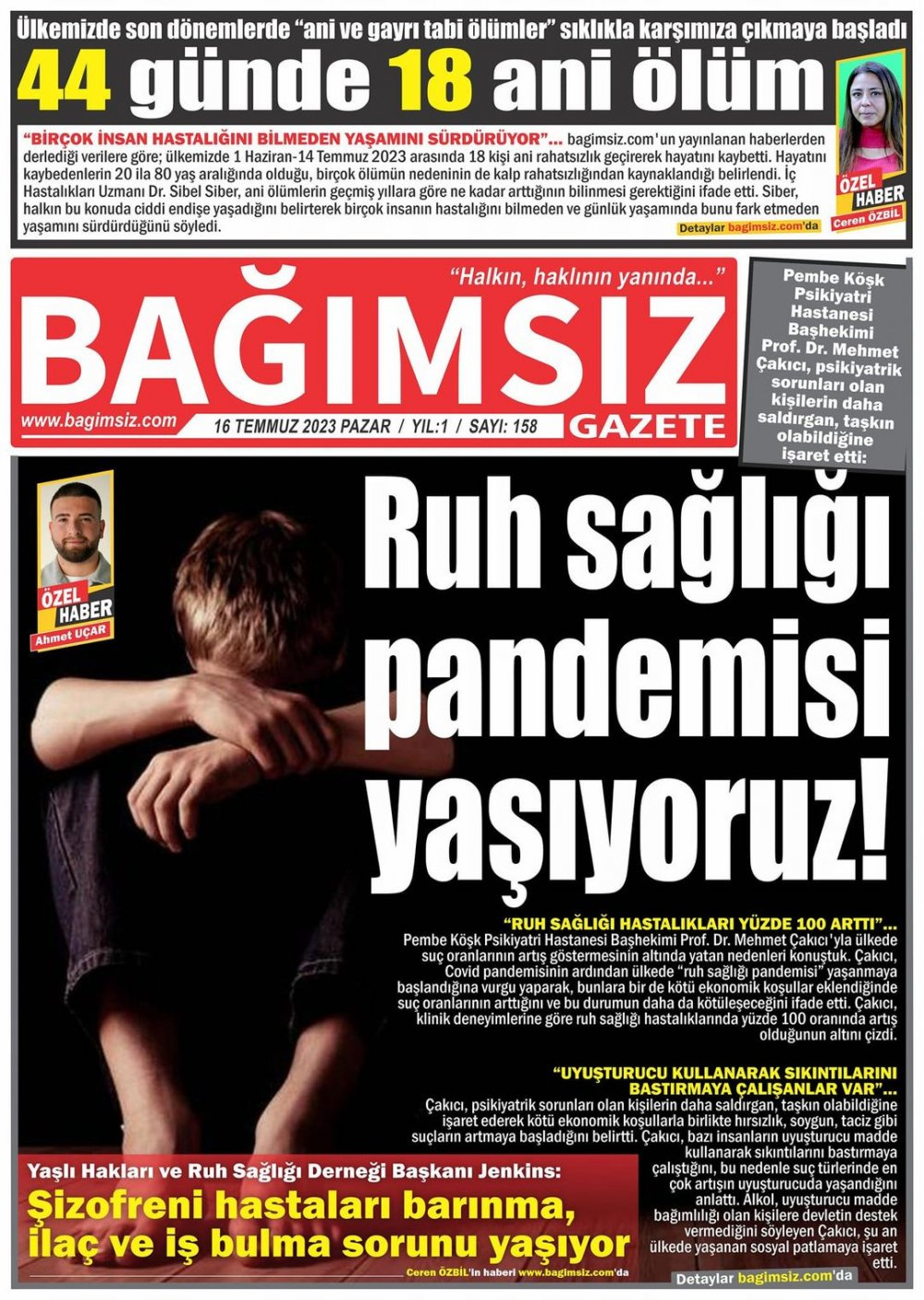 16 Temmuz 2023 KKTC Gazete Manşetleri-1